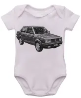 Body Bebê Infantil roupa criança Volkswagen Voyage quadrado - Foto 3