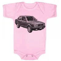 Body Bebê Infantil roupa criança Volkswagen Voyage quadrado - Foto 4