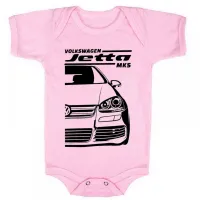 Body Bebê Infantil roupa criança Volkwagen Jetta MK5 modelo antigo - Foto 4