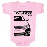 Body Bebê Infantil roupa criança Volkwagen Jetta MK6 modelo antigo - Foto 4