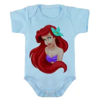 Body Bebê Infantil roupa criança Ariel pequena sereia princesa - Foto 2