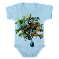 Body Bebê Infantil roupa criança Ben 10 personagens monstros - Foto 2