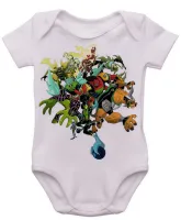 Body Bebê Infantil roupa criança Ben 10 personagens monstros - Foto 3