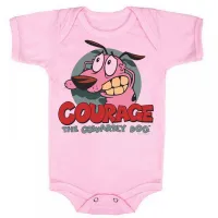 Body Bebê Infantil roupa criança Coragem cão dog cachorro - Foto 4