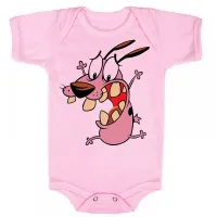 Body Bebê Infantil roupa criança Coragem o cão covarde desenho - Foto 4
