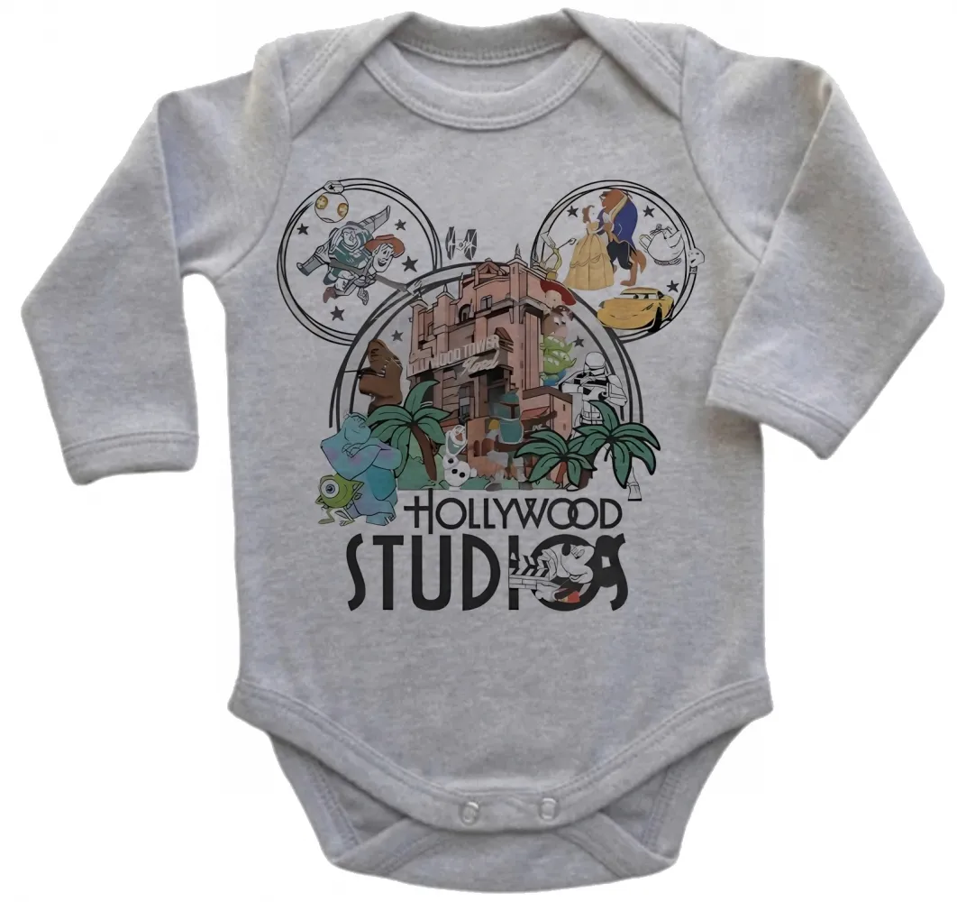 Body Bebê Infantil roupa criança Disney park mickey monstros sa Imagem