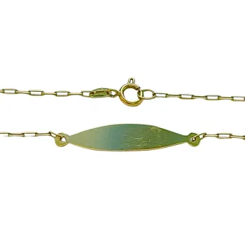 PULSEIRA BABY DE OURO 18K PLAQUINHA- PPU022 - Foto 2