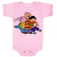 Body Bebê Infantil roupa criança Du Dudu e Edu desenho antigo - Foto 4