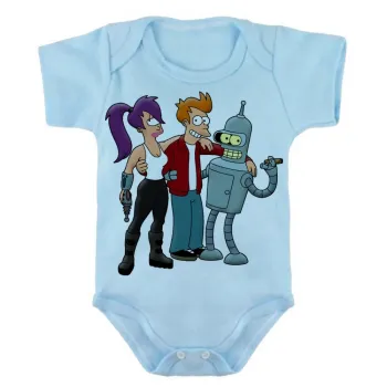 Body Bebê Infantil roupa criança Futurama robô desenho - Foto 2