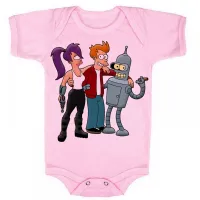 Body Bebê Infantil roupa criança Futurama robô desenho - Foto 4