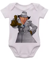 Body Bebê Infantil roupa criança inspetor bugiganga desenho - Foto 3