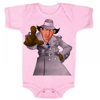 Body Bebê Infantil roupa criança inspetor bugiganga desenho - Foto 4