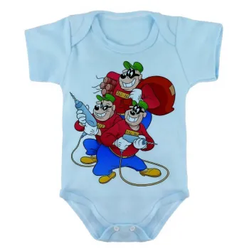 Body Bebê Infantil roupa criança Irmãos metralha tio patinhas - Foto 2