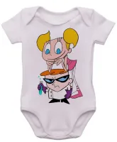 Body Bebê Infantil roupa criança Laboratório Dexter desenho - Foto 3