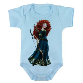 Body Bebê Infantil roupa criança Meridia Valente princesa disney - Foto 2