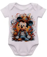 Body Bebê Infantil roupa criança Mickey mouse baby desenho - Foto 3