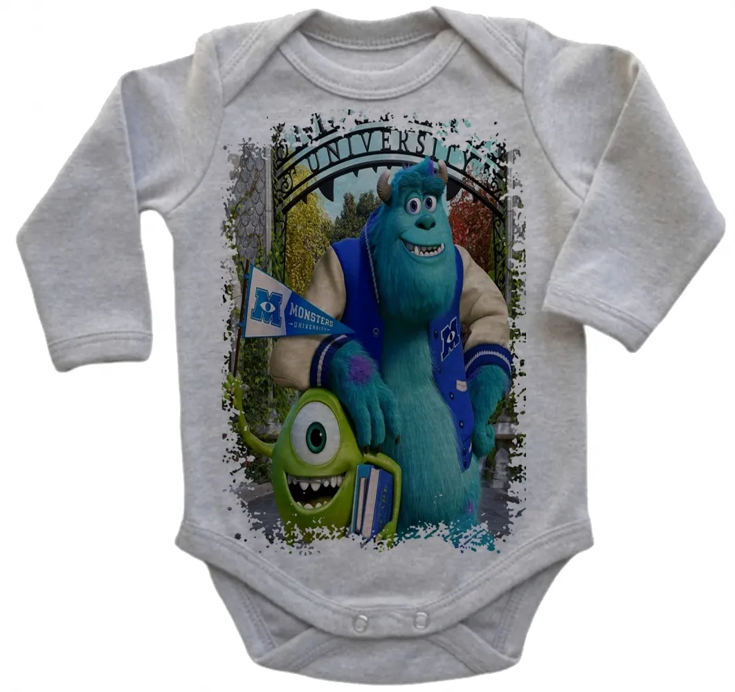 Body Bebê Infantil roupa criança Monstros sa monstros desenho