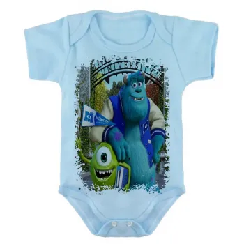 Body Bebê Infantil roupa criança Monstros sa monstros desenho - Foto 2