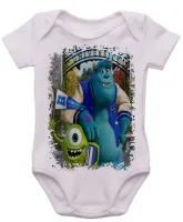 Body Bebê Infantil roupa criança Monstros sa monstros desenho - Foto 3