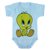 Body Bebê Infantil roupa criança Piu Piu pinto frajola gato - Foto 2