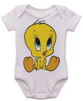 Body Bebê Infantil roupa criança Piu Piu pinto frajola gato - Foto 3