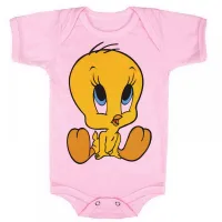 Body Bebê Infantil roupa criança Piu Piu pinto frajola gato - Foto 4