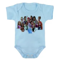 Body Bebê Infantil roupa criança princesas disney rapunzel frozen branca neve - Foto 2