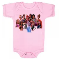 Body Bebê Infantil roupa criança princesas disney rapunzel frozen branca neve - Foto 4