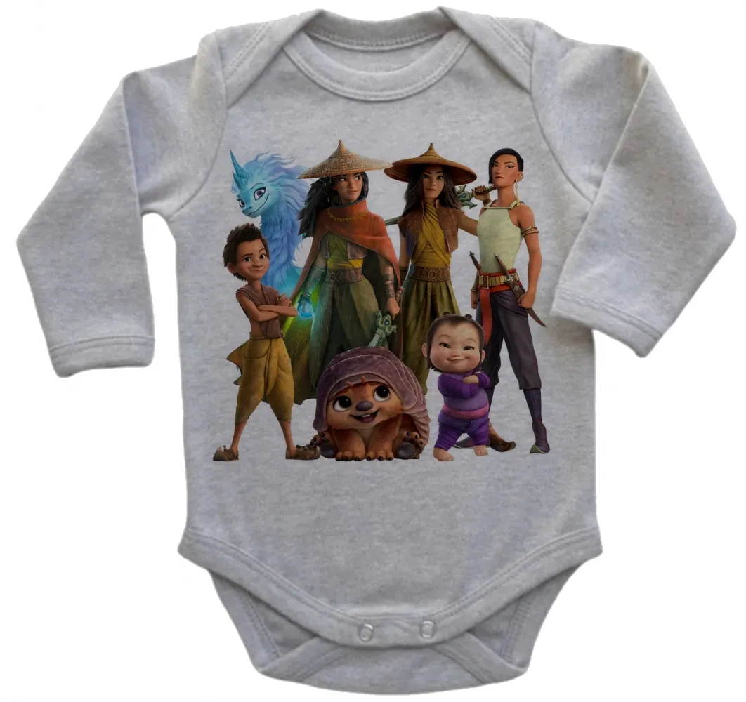 Body Bebê Infantil roupa criança Raya princesa espada