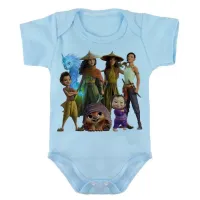 Body Bebê Infantil roupa criança Raya princesa espada - Foto 2