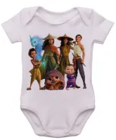 Body Bebê Infantil roupa criança Raya princesa espada - Foto 3