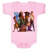 Body Bebê Infantil roupa criança Raya princesa espada - Foto 4