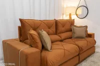 Sofá Retrátil e reclinável Molas ensacadas Gran Bello 2,30 Ruf  - Foto 10