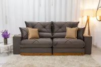 Sofá Retrátil e reclinável Molas ensacadas Gran Bello 2,30 Ruf  - Foto 12