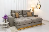 Sofá Retrátil e reclinável Molas ensacadas Gran Bello 2,30 Ruf  - Foto 13