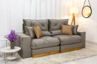 Sofá Retrátil e reclinável Molas ensacadas Gran Bello 2,30 Ruf  - Foto 14