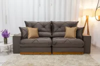 Sofá Retrátil e reclinável Molas ensacadas D33 Gran bello 2,50 NV Super promoção - Foto 6