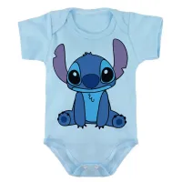 Body Bebê Infantil roupa criança Stitch e Lilo desenho - Foto 2