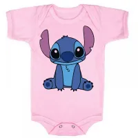 Body Bebê Infantil roupa criança Stitch e Lilo desenho - Foto 4