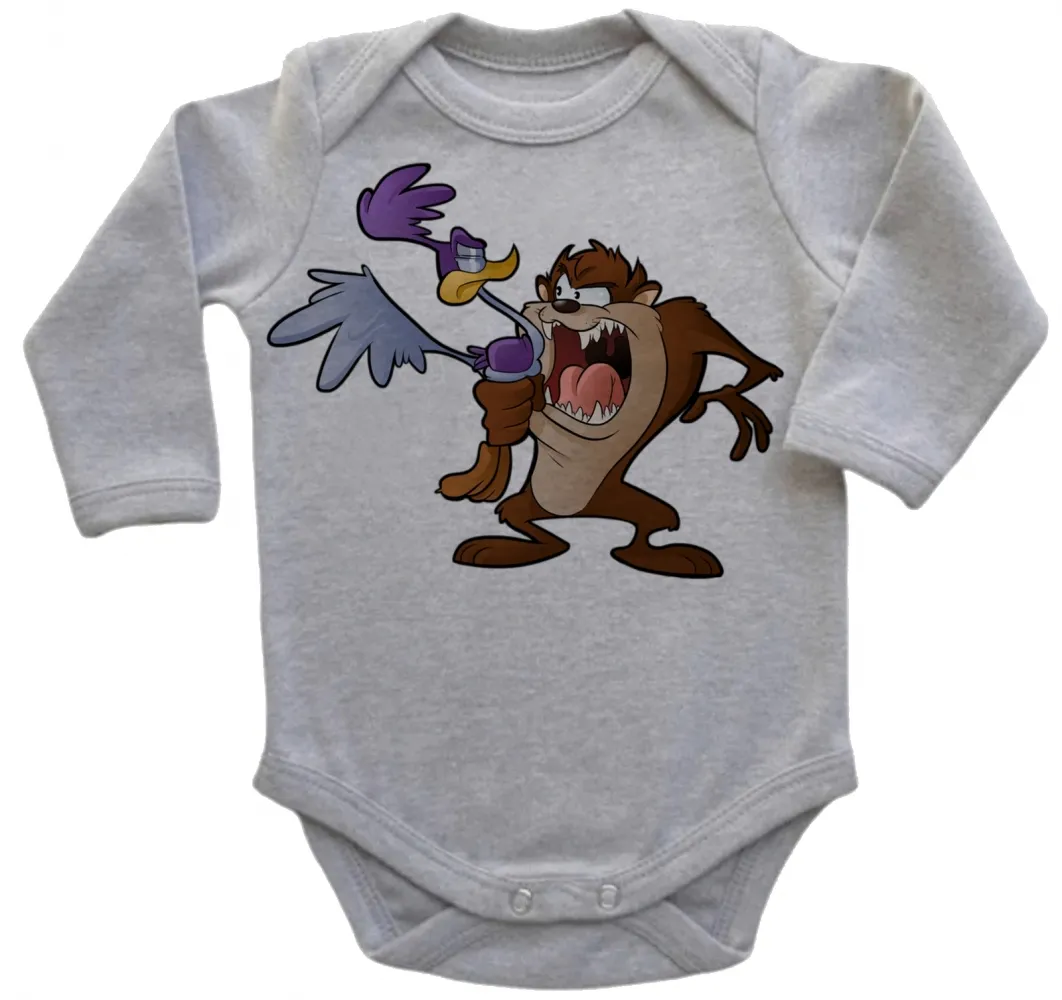 Body Bebê Infantil roupa criança Taz mania papa leguas