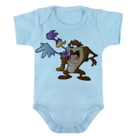 Body Bebê Infantil roupa criança Taz mania papa leguas - Foto 2