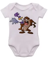 Body Bebê Infantil roupa criança Taz mania papa leguas - Foto 3