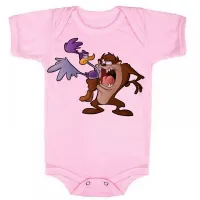 Body Bebê Infantil roupa criança Taz mania papa leguas - Foto 4