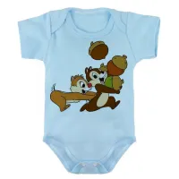 Body Bebê Infantil roupa criança Tico e Teco esquilo desenho antigo - Foto 2