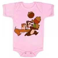 Body Bebê Infantil roupa criança Tico e Teco esquilo desenho antigo - Foto 4