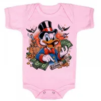 Body Bebê Infantil roupa criança Tio patinhas dolar ouro rico - Foto 4