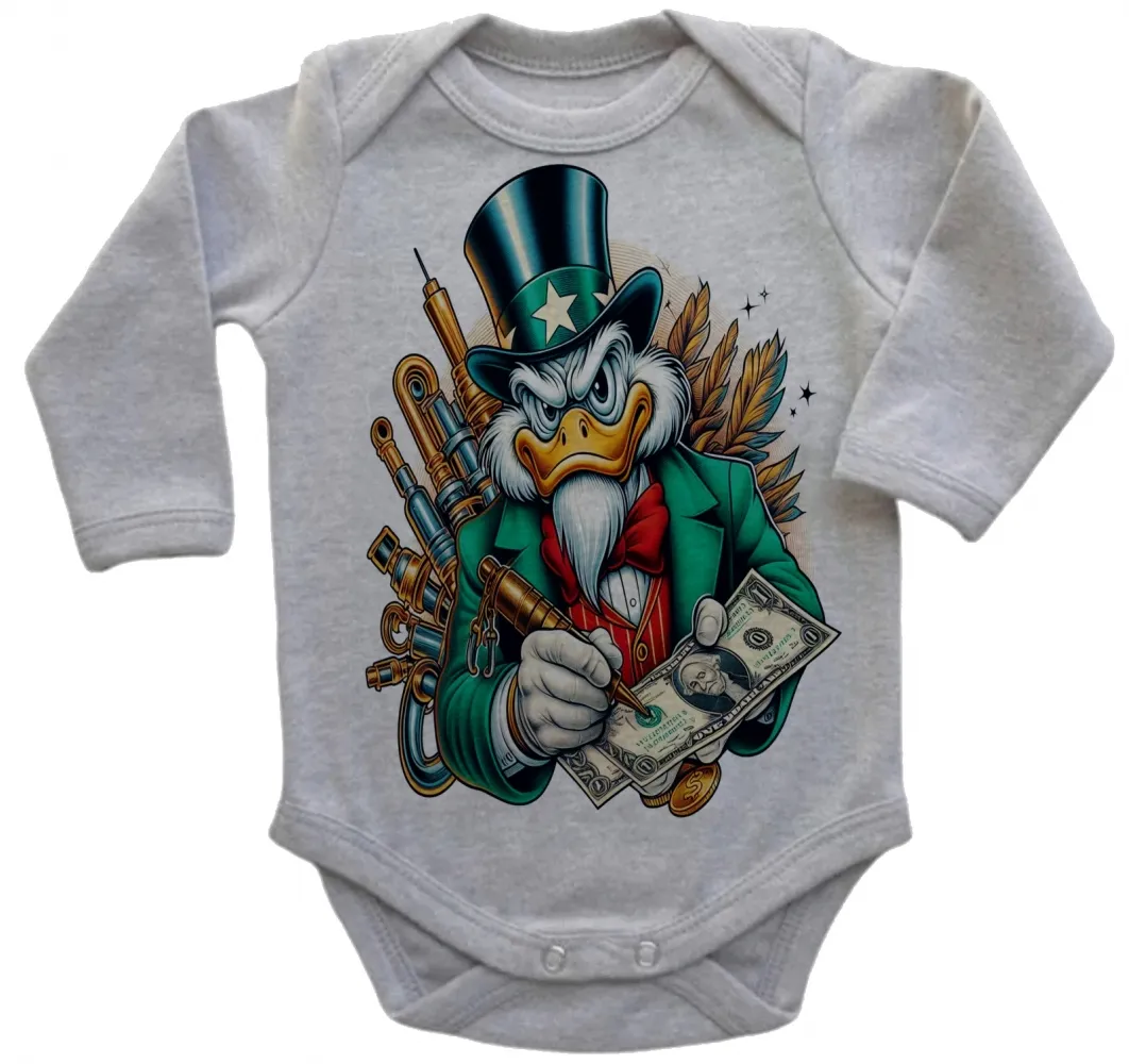 Body Bebê Infantil roupa criança Tio patinhas Sam desenho antigo Imagem