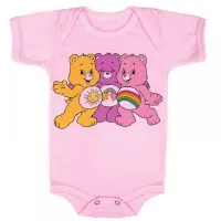 Body Bebê Infantil roupa criança Ursinhos carinhosos desenho antigo - Foto 4