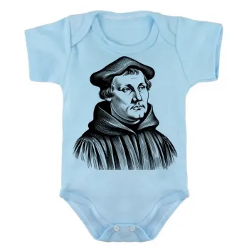 Body Bebê Infantil roupa criança Martin Lutero igreja Evangelica Protestante - Foto 2