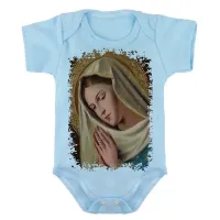 Body Bebê Infantil roupa criança Nossa senhora Aparecida Mãe - Foto 2